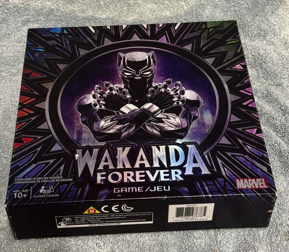 Brand New Sealed Spin Master Marvel Black Panther Wakanda Forever Board Game